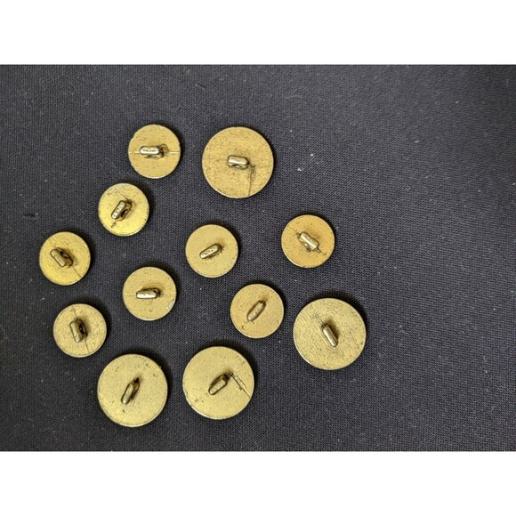 RARE Bronze brass Ralph POLO set 12 Gold Blazer Suit Jacket Replacement Buttons - Picture 5 of 6
